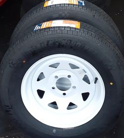 New st205/75r15 trailer wheels. Available 24/7