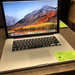 15.6” 2011 Apple MacBook Pro i7 2.4GHz Quad Core 8GB RAM 240GB SSD SuperDrive Webcam 