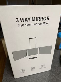 3 way mirror with LED lights