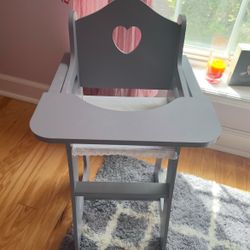 Baby Doll High Chair Toy 