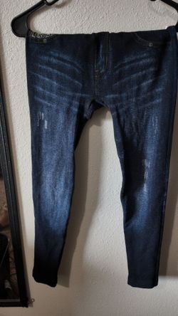 Dark Wash Distressed Skinny Jeans