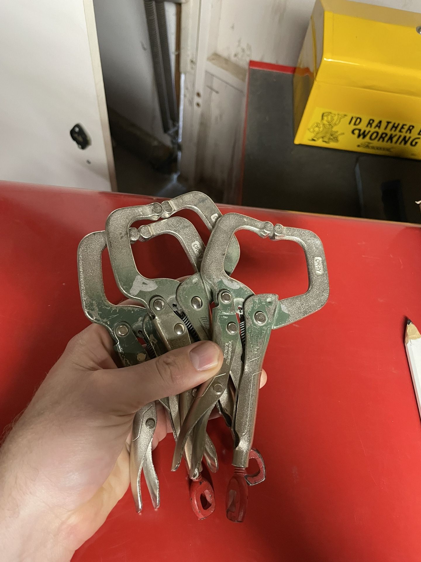 3 Milwaukee Clamps Small