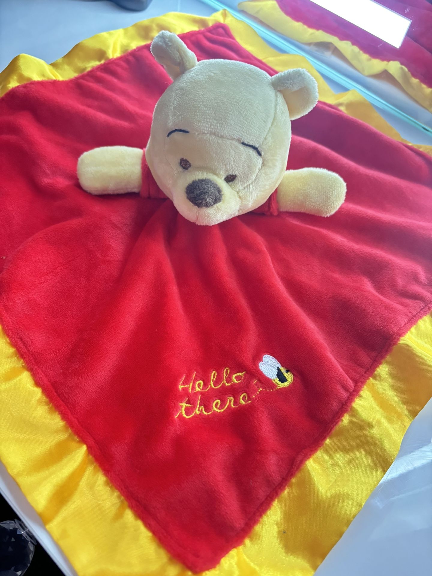 Winnie The Pooh Baby Toy Blanket