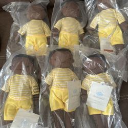 New set of 6 cloud island plush dolls