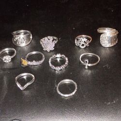 Rings, Rings, Rings,  Lot Of 10 Rings