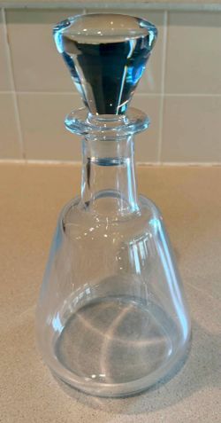 Gorgeous MCM Crystal Whiskey Decanter by Baccarat of France - Mid-Century Modern