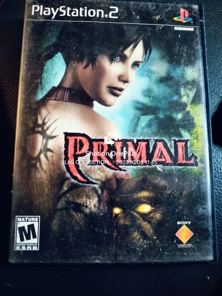 PS2 CiB Like New Primal Video Game W Instruction Manual
