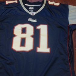 Reebok Moss #81 New England Patriots Size 2XL Plus+2