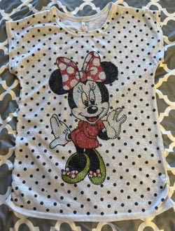 Yi Cai Minnie Mouse Shirt Girls X/L EUC