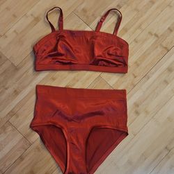 Red panty and bra