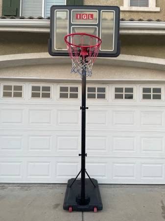 Basketball Hoop Brand: IGL Total Heights is 10 Ft Hoop height is 97 inches
