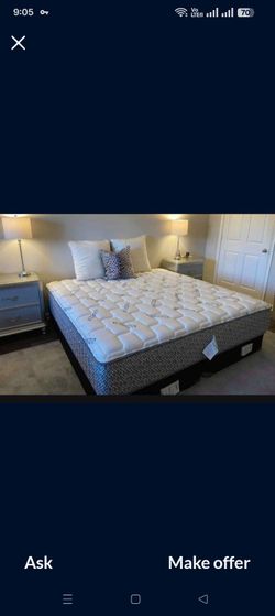 Premium Queen Mattress & Box Spring – New in Original Plastic : Ready For Sale