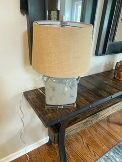 FREE FREE FREEGray  pottery lamp with shade