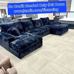 Furniture, Black Fabric Sectional Couches Sofa Furniture 
