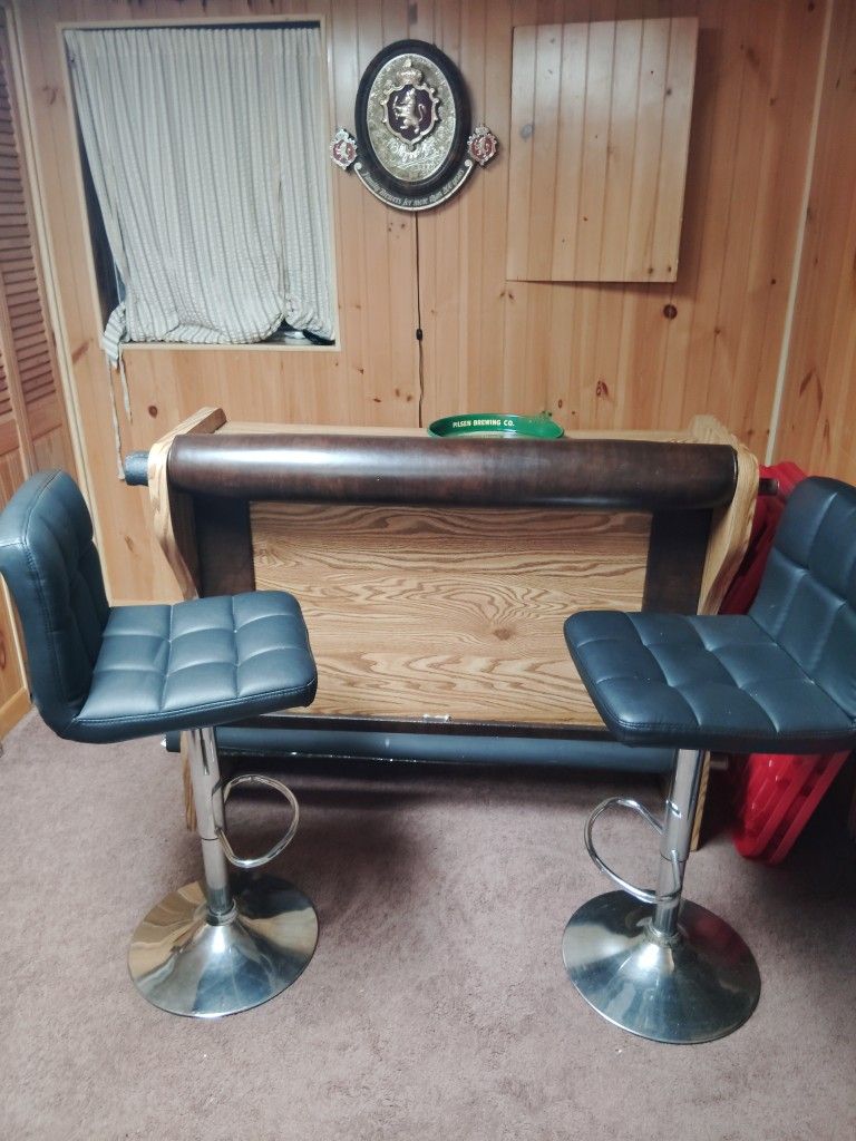 4' Solid Oak Bar