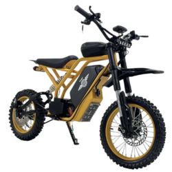 Freego Nova 2 Mid-Drive Youth Electric Dirt Bike with 2800W Motor, 60V 25Ah Battery, full suspension 37MPH