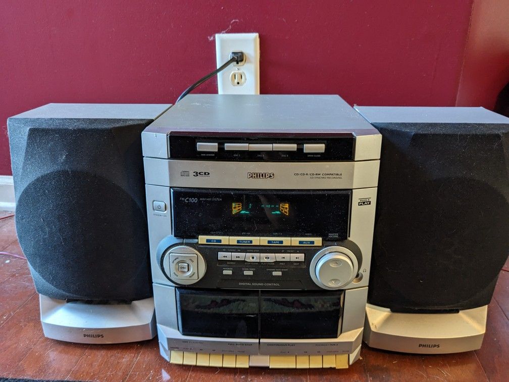 Philips FW-C100 Vintage Stereo System