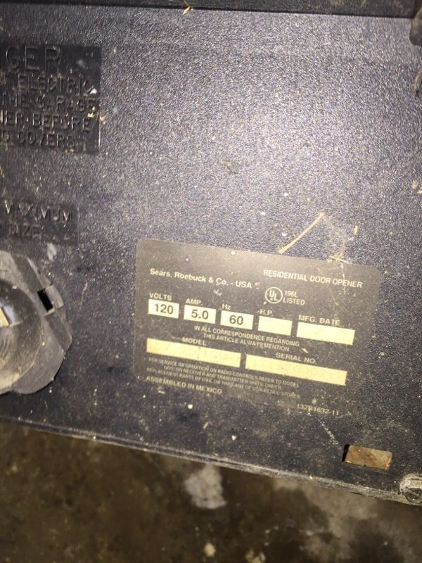 Old.garage door opener still works