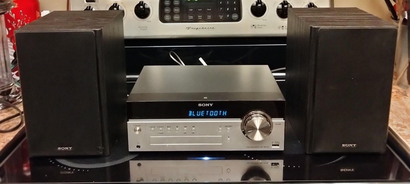 SONY (HCD-SBT100) Portable Bluetooth (35 Watt) Stereo Receiver w