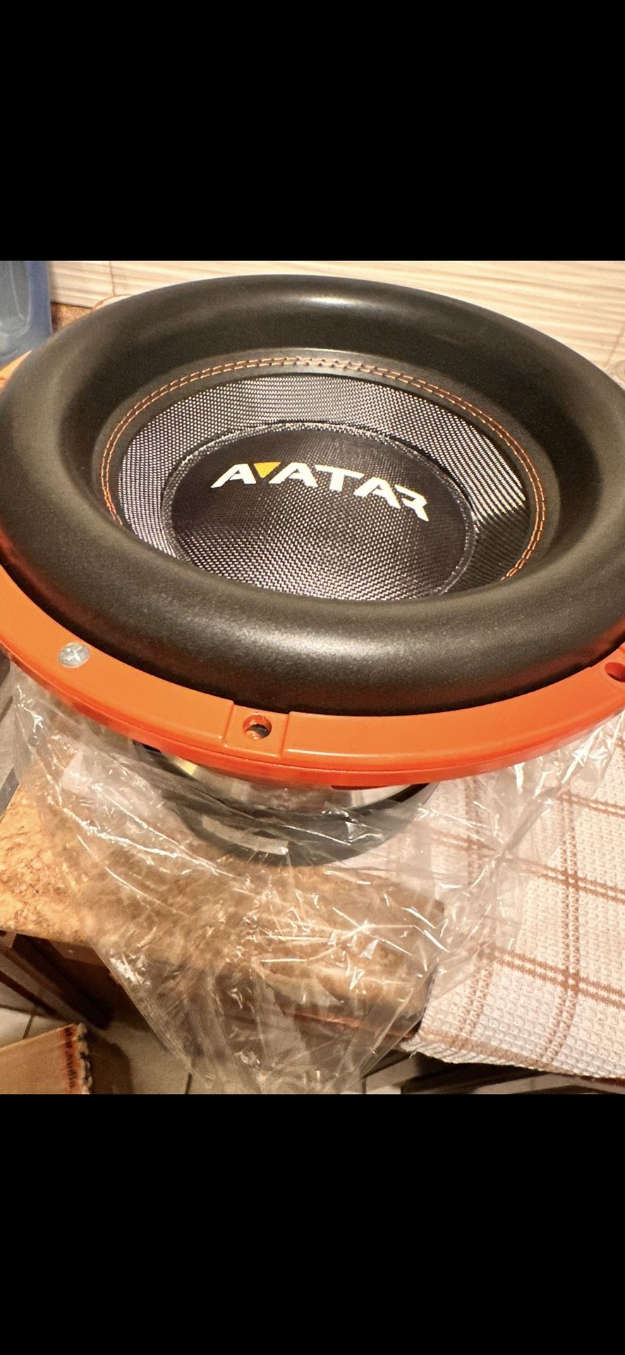 Two Deaf Bonce-Avatar Tsunami Series STU-1246-D1 6,000W 12'' Subwoofer - Orange - (12,000 Watts Together)