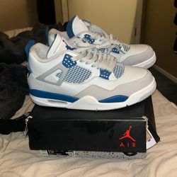 Jordan 4 Military Blue Neutral Gray