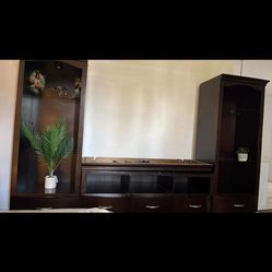Dark Wood Entertainment Center 