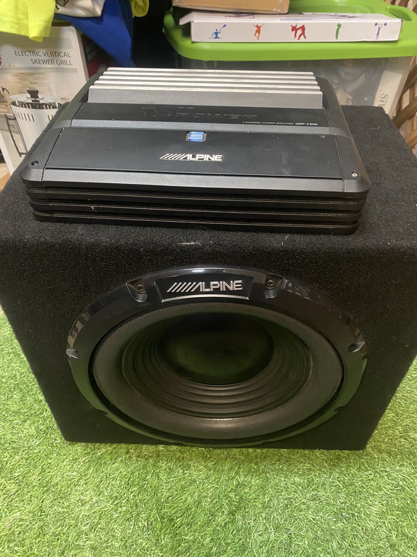 Alpine Sub + Amp 