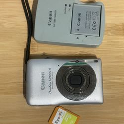 Canon Powershot SD1300 IS ELPH Digital Camera Tested Works  Flash zoom video photo all working. Includes battery, memory card and charger