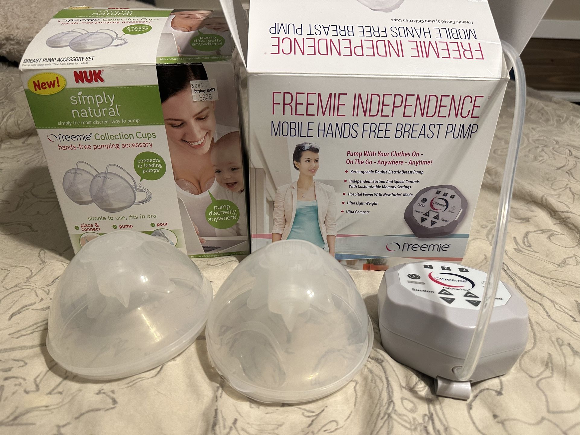 Freemie Independence II Mobile Hands-Free Breast Pump with Milk Storage Bags