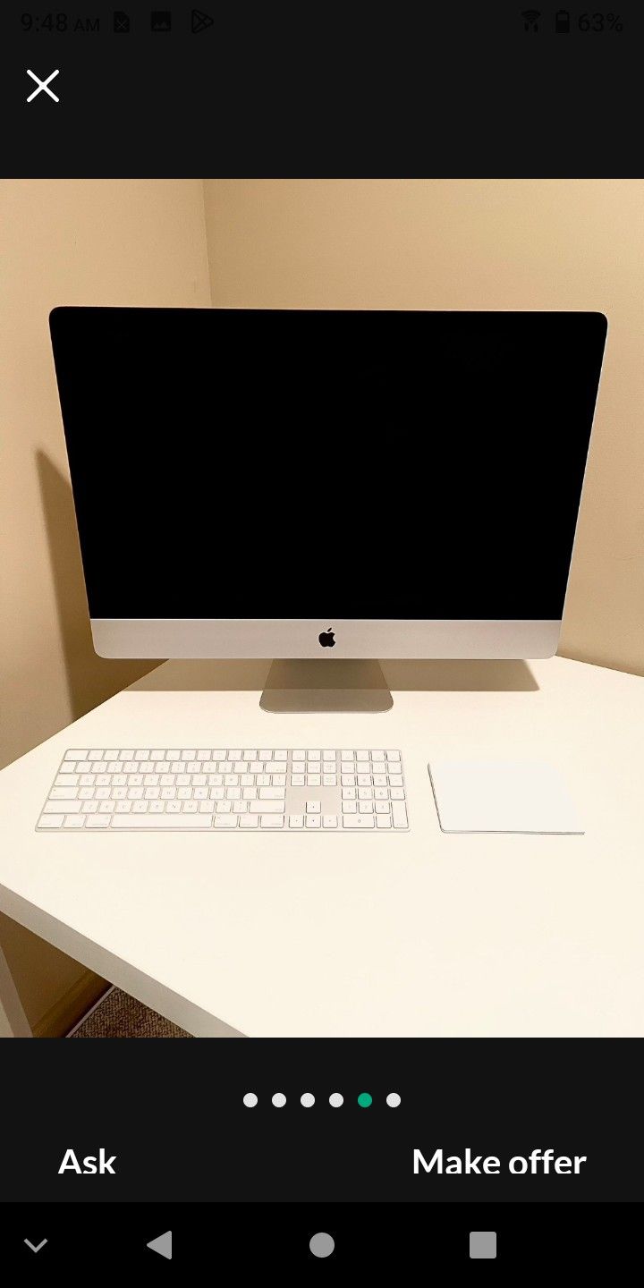 Apple Imac 21"  All In One Computer 1tb 8gb Ram Intel i5   Mac Os BIG SUR Working Great 2013 