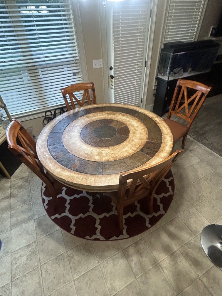Dining room table with chairs