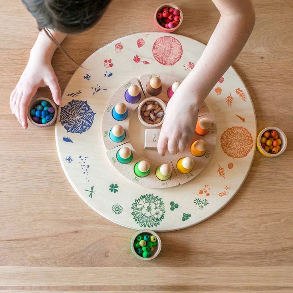 Grapat Wooden Perpetual Calendar & Base