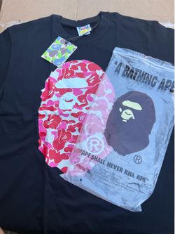 Pink bathing ape shirt