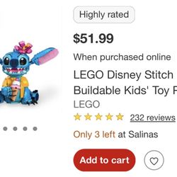 Pre Built Stitch Lego 