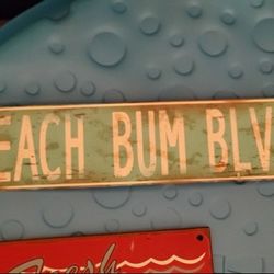 Beach Bum Street Sign