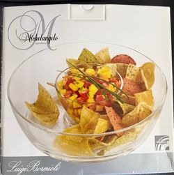 Luigi Bormioli Michelangelo 2 piece chip n dip set
