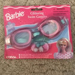 Vintage Barbie Glittering swim Goggles  