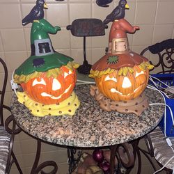 Light up Matching Fall Jack-I- Lanterns