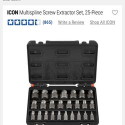 Brand New Unopened Sealed Box 25 Piece Extractor Set