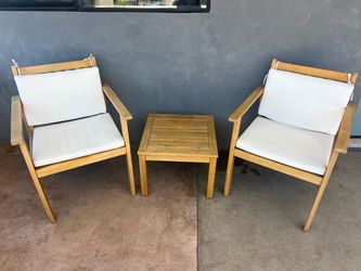 Wood 3-Piece Patio Set