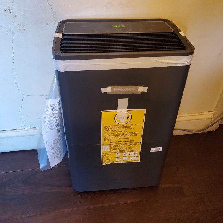 New 50-Pint Hisense Dehumidifier With Internal Pump