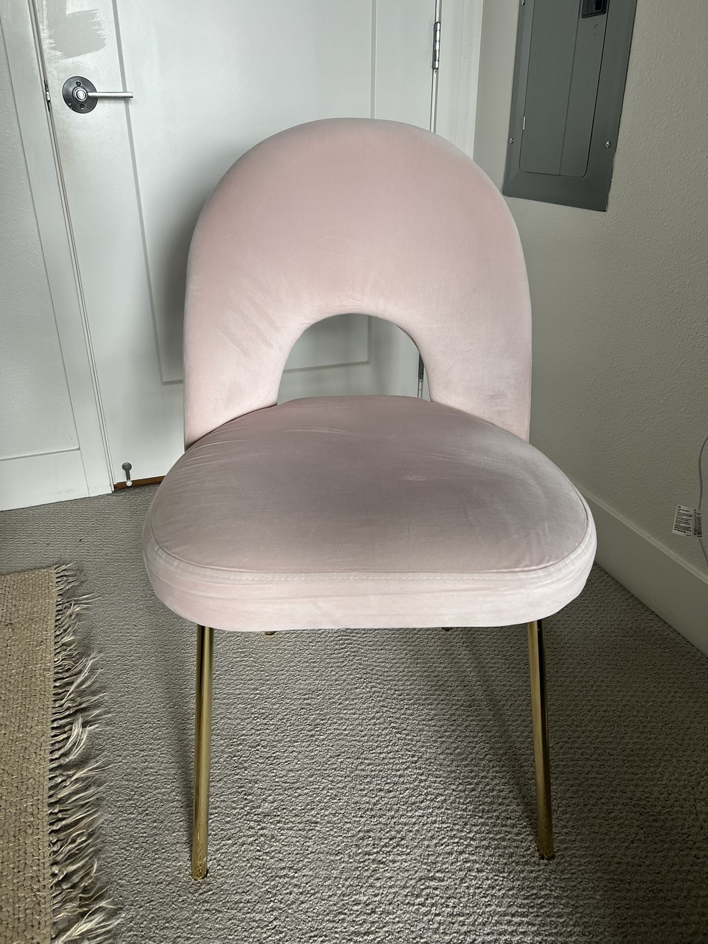 Plush Velvet Work Chair