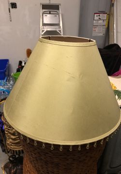 Lamp shade, olive green