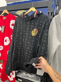 BAPE x MCM Shark Pullover Hoodie