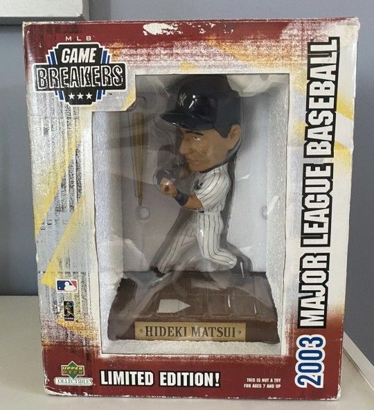 2003 Upper Deck Collectible MLB Game Breakers Hideki Matsui Figurine NY Yankees