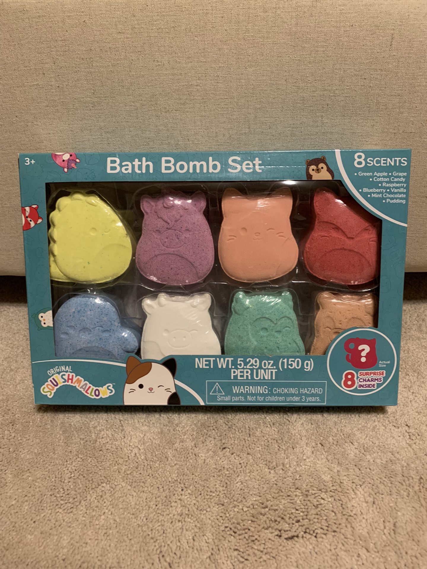 NEW In Box Squishmallow Kids Bath Cubes