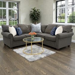 ✨ Modern Dark Gray / Charcoal Sectional Sofa ✨ – 🚚FREE LOCAL DELIVERY🚚