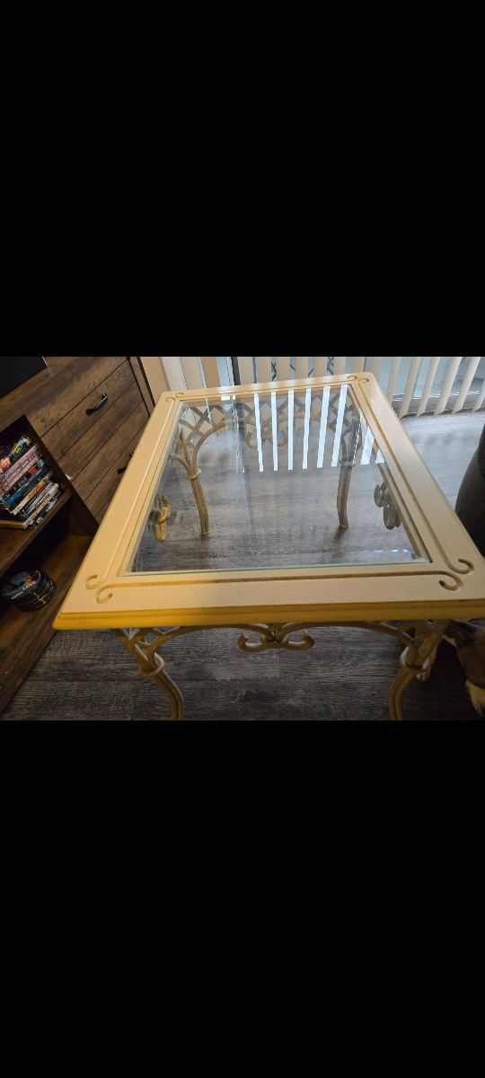 Indoor Outdoor Table. Sturdy.