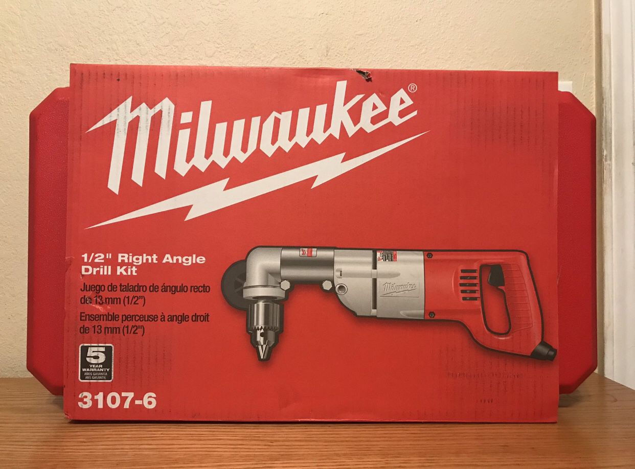 Milwaukee 1/2” Right Angle Drill En Caja Sellada  