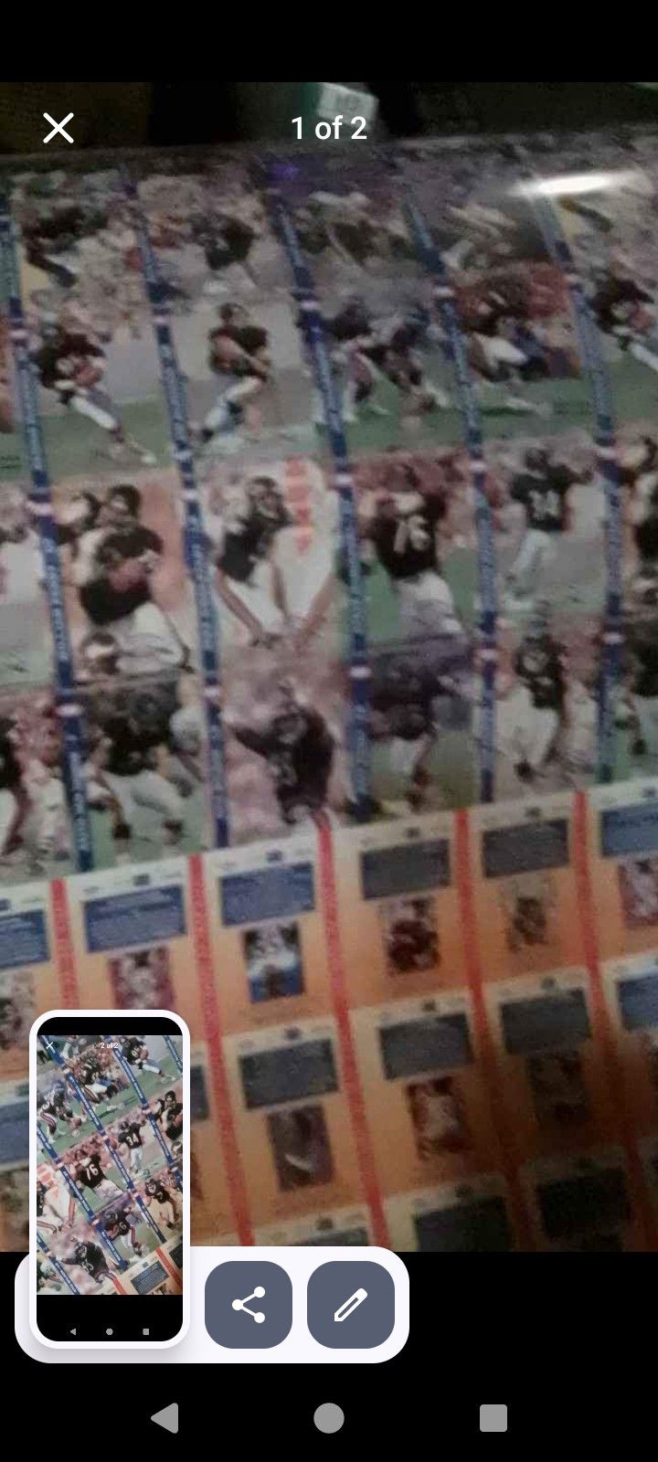 85' Chicago Bears Cards Sheets